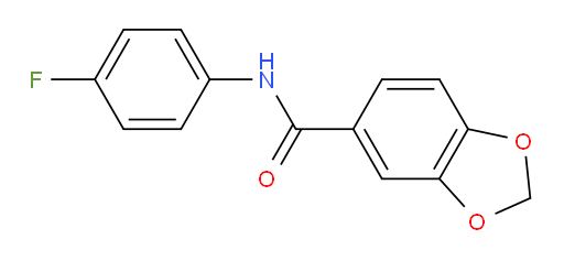 N-(4-fluorophenyl)-1,3-dioxaindane-5-carboxamide