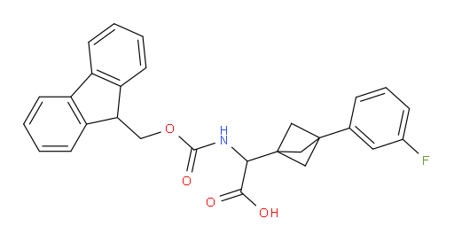2-({[(9H-fluoren-9-yl)methoxy]carbonyl}amino)-2-[3-(3-fluorophenyl)bicyclo[1.1.1]pentan-1-yl]acetic acid