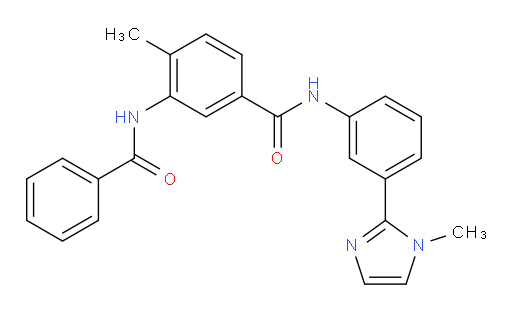 3-benzamido-4-methyl-N-[3-(1-methyl-1H-imidazol-2-yl)phenyl]benzamide