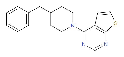 4-benzyl-1-{thieno[2,3-d]pyrimidin-4-yl}piperidine