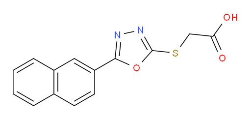 2-{[5-(naphthalen-2-yl)-1,3,4-oxadiazol-2-yl]sulfanyl}acetic acid