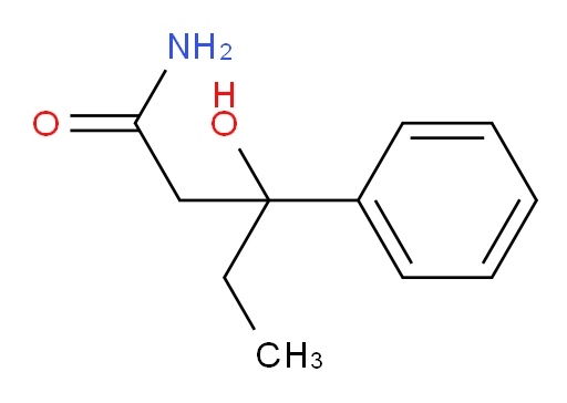 3-hydroxy-3-phenylpentanamide