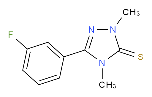 3-(3-fluorophenyl)-1,4-dimethyl-4,5-dihydro-1H-1,2,4-triazole-5-thione