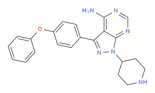 3-(4-phenoxyphenyl)-1-(piperidin-4-yl)-1H-pyrazolo[3,4-d]pyrimidin-4-amine