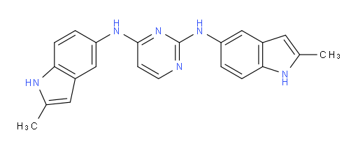 N2,N4-bis(2-methyl-1H-indol-5-yl)pyrimidine-2,4-diamine