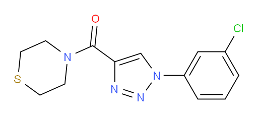 4-[1-(3-chlorophenyl)-1H-1,2,3-triazole-4-carbonyl]thiomorpholine