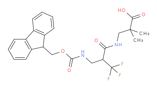 3-{2-[({[(9H-fluoren-9-yl)methoxy]carbonyl}amino)methyl]-3,3,3-trifluoropropanamido}-2,2-dimethylpropanoic acid