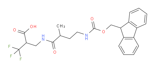 2-{[4-({[(9H-fluoren-9-yl)methoxy]carbonyl}amino)-2-methylbutanamido]methyl}-3,3,3-trifluoropropanoic acid