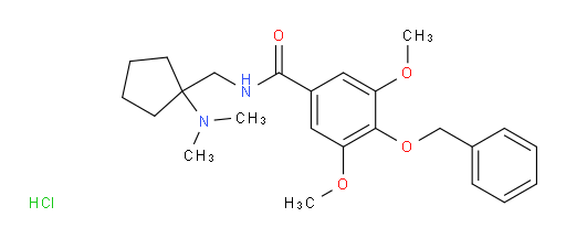 4-(benzyloxy)-N-{[1-(dimethylamino)cyclopentyl]methyl}-3,5-dimethoxybenzamide hydrochloride