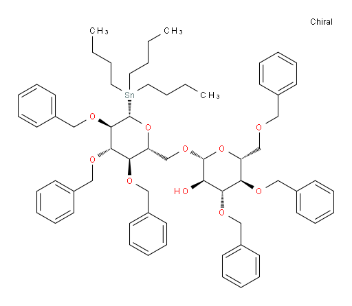 (2R,3R,4R,5R,6R)-4,5-bis(benzyloxy)-6-((benzyloxy)methyl)-2-(((2R,3R,4S,5R,6S)-3,4,5-tris(benzyloxy)-6-(tributylstannyl)tetrahydro-2H-pyran-2-yl)methoxy)tetrahydro-2H-pyran-3-ol