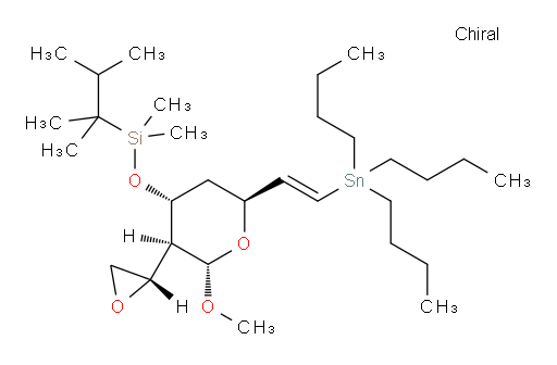 (2,3-dimethylbutan-2-yl)(((2S,3S,4R,6S)-2-methoxy-3-((S)-oxiran-2-yl)-6-((E)-2-(tributylstannyl)vinyl)tetrahydro-2H-pyran-4-yl)oxy)dimethylsilane