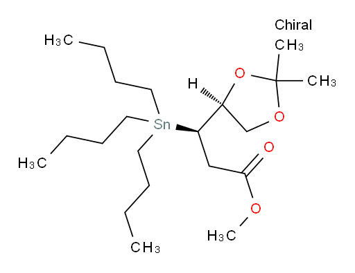 (R)-methyl 3-((S)-2,2-dimethyl-1,3-dioxolan-4-yl)-3-(tributylstannyl)propanoate