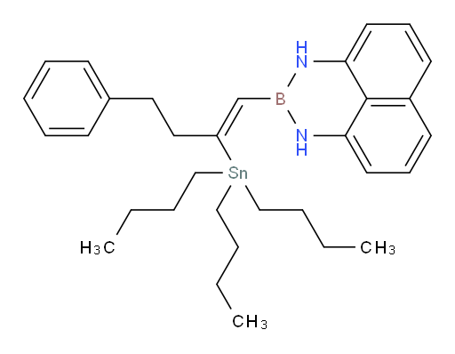 (Z)-2-(4-phenyl-2-(tributylstannyl)but-1-en-1-yl)-2,3-dihydro-1H-naphtho[1,8-de][1,3,2]diazaborinine