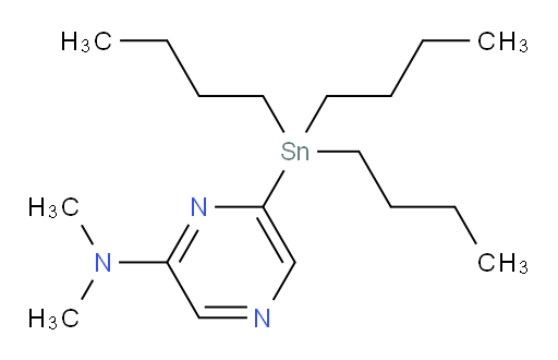 N,N-dimethyl-6-(tributylstannyl)pyrazin-2-amine