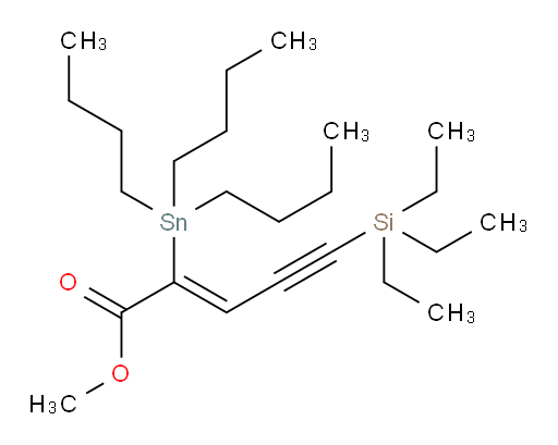 (Z)-methyl 2-(tributylstannyl)-5-(triethylsilyl)pent-2-en-4-ynoate