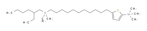 (2-ethylhexyl)dimethyl(11-(5-(trimethylstannyl)thiophen-2-yl)undecyl)silane