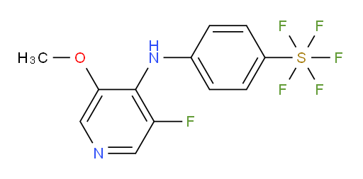 4-((3-fluoro-5-methoxypyridin-4-yl)amino)(pentafluoromercapto)benzene