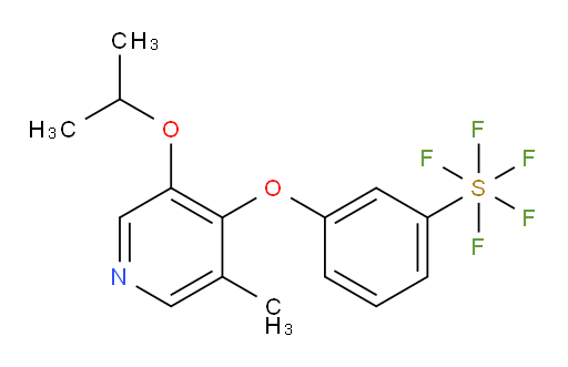 3-((3-isopropoxy-5-methylpyridin-4-yl)oxy)(pentafluoromercapto)benzene