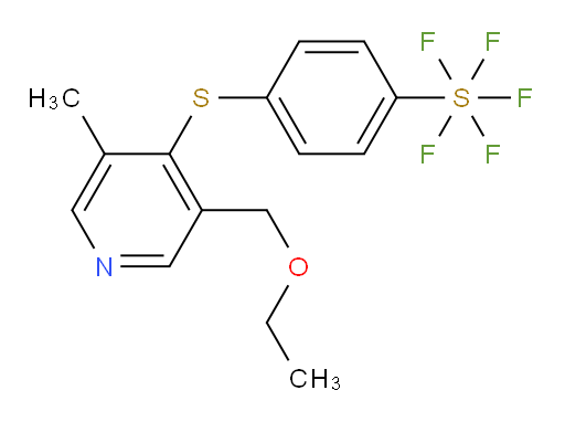4-((3-(ethoxymethyl)-5-methylpyridin-4-yl)thio)(pentafluoromercapto)benzene