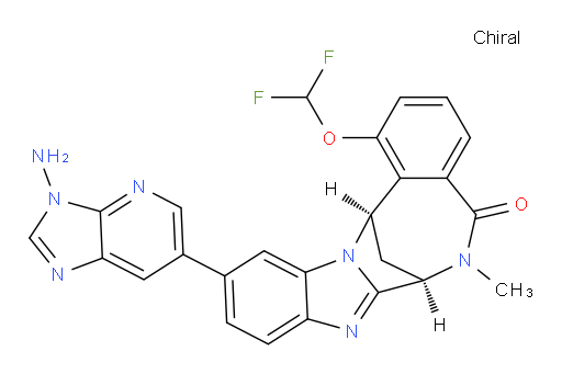 (7R,14R)-11-(3-amino-3H-imidazo[4,5-b]pyridin-6-yl)-1-(difluoromethoxy)-6,7-dihydro-6-methyl-7,14-Methanobenzimidazo[1,2-b][2,5]benzodiazocin-5(14H)--one