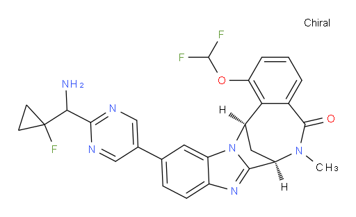 (7R,14R)-11-(2-(amino(1-fluorocyclopropyl)methyl)pyrimidin-5-yl)-1-(difluoromethoxy)-6-methyl-6,7-dihydro-7,14-methanobenzo[f]benzo[4,5]imidazo[1,2-a][1,4]diazocin-5(14H)-one