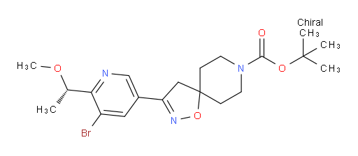 (S)-tert-butyl 3-(5-bromo-6-(1-methoxyethyl)pyridin-3-yl)-1-oxa-2,8-diazaspiro[4.5]dec-2-ene-8-carboxylate