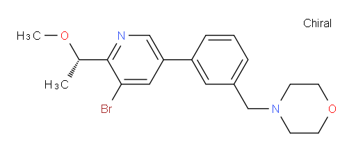 (S)-4-(3-(5-bromo-6-(1-methoxyethyl)pyridin-3-yl)benzyl)morpholine