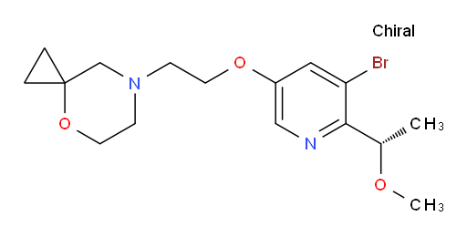 (S)-7-(2-((5-bromo-6-(1-methoxyethyl)pyridin-3-yl)oxy)ethyl)-4-oxa-7-azaspiro[2.5]octane