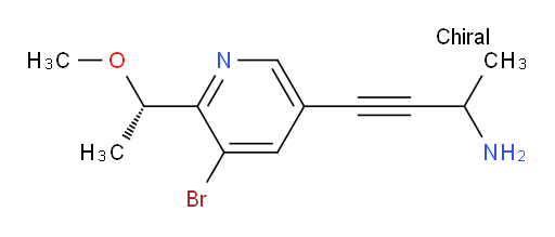 4-(5-bromo-6-((S)-1-methoxyethyl)pyridin-3-yl)but-3-yn-2-amine