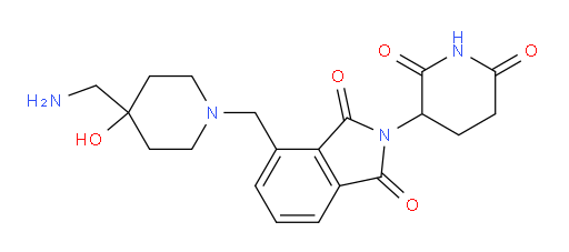 4-((4-(aminomethyl)-4-hydroxypiperidin-1-yl)methyl)-2-(2,6-dioxopiperidin-3-yl)isoindoline-1,3-dione