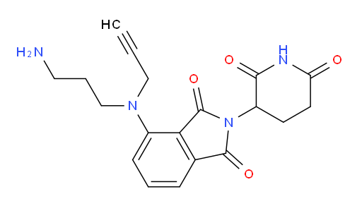 4-((3-aminopropyl)(prop-2-yn-1-yl)amino)-2-(2,6-dioxopiperidin-3-yl)isoindoline-1,3-dione