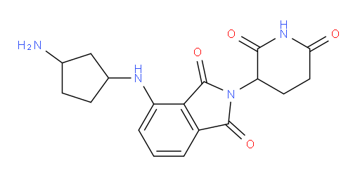 4-((3-aminocyclopentyl)amino)-2-(2,6-dioxopiperidin-3-yl)isoindoline-1,3-dione
