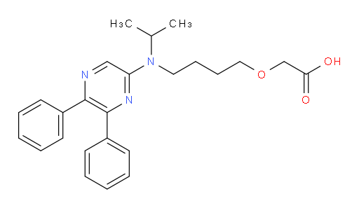 2-(4-((5,6-diphenylpyrazin-2-yl)(isopropyl)amino)butoxy)acetic acid