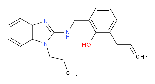 2-(2-Propen-1-yl)-6-[[(1-propyl-1H-benzimidazol-2-yl)amino]methyl]phenol