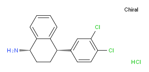 (1S,4S)-4-(3,4-dichlorophenyl)-1,2,3,4-tetrahydronaphthalen-1-amine hydrochloride