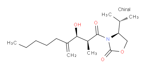 (S)-3-((2S,3S)-3-hydroxy-2-methyl-4-methylenenonanoyl)-4-isopropyloxazolidin-2-one