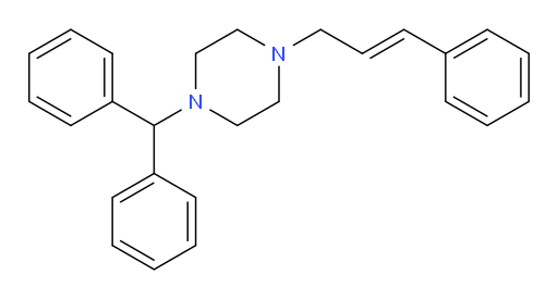 1-benzhydryl-4-(3-phenylallyl)piperazine