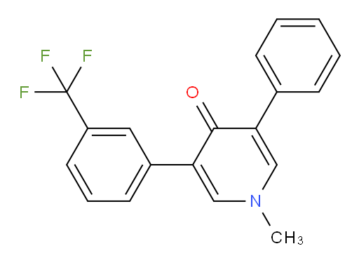 1-methyl-3-phenyl-5-(3-(trifluoromethyl)phenyl)pyridin-4(1H)-one