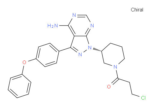 (R)-1-(3-(4-amino-3-(4-phenoxyphenyl)-1H-pyrazolo[3,4-d]pyrimidin-1-yl)piperidin-1-yl)-3-chloropropan-1-one