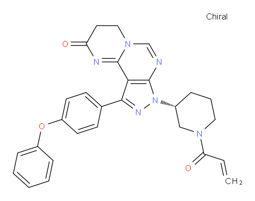 (R)-8-(1-acryloylpiperidin-3-yl)-10-(4-phenoxyphenyl)-3,4-dihydropyrazolo[4,3-e]pyrimido[1,2-c]pyrimidin-2(8H)-one