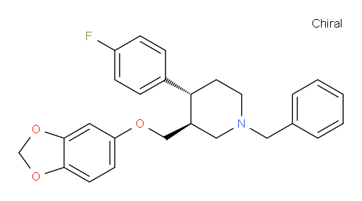 (3S,4R)-3-[(1,3-Benzodioxol-5-yloxy)methyl]-4-(4-fluorophenyl)-1-(phenylmethyl)piperidine