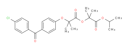 1,1-Dimethyl-2-(1-methylethoxy)-2-oxoethyl 2-[4-(4-chlorobenzoyl)phenoxy]-2-methylpropanoate