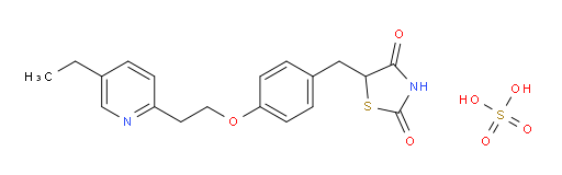 5-(4-(2-(5-ethylpyridin-2-yl)ethoxy)benzyl)thiazolidine-2,4-dione sulfate