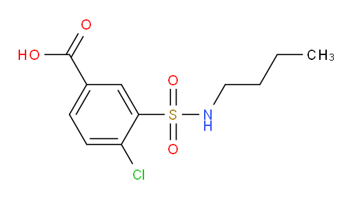 3-(N-butylsulfamoyl)-4-chlorobenzoic acid
