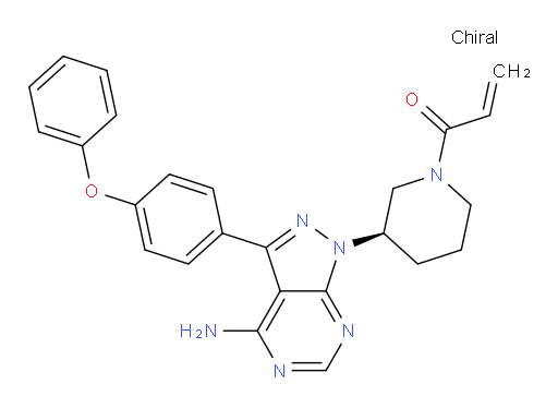 1-[(3R)-3-[4-Amino-3-(4-phenoxy-phenyl)-1H-pyrazolo[3,4-d]pyrimidin-1-yl]piperidin-1-yl]-2-propen-1-one