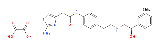 (R)-2-(2-aminothiazol-4-yl)-N-(4-(2-((2-hydroxy-2-phenylethyl)amino)ethyl)phenyl)acetamide oxalate