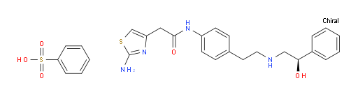 (R)-2-(2-aminothiazol-4-yl)-N-(4-(2-((2-hydroxy-2-phenylethyl)amino)ethyl)phenyl)acetamide benzenesulfonate