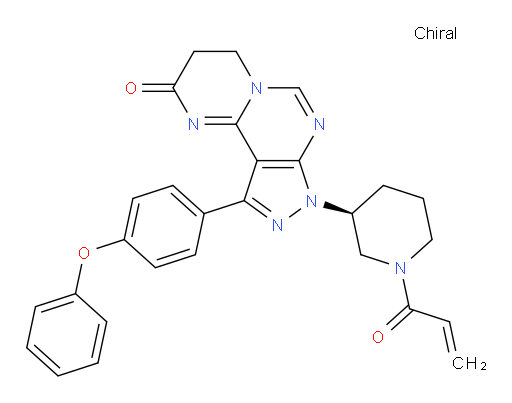 (S)-8-(1-acryloylpiperidin-3-yl)-10-(4-phenoxyphenyl)-3,4-dihydropyrazolo[4,3-e]pyrimido[1,2-c]pyrimidin-2(8H)-one