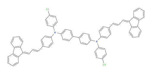 N4,N4'-bis(4-((E)-3-(9H-fluoren-9-ylidene)prop-1-en-1-yl)phenyl)-N4,N4'-bis(4-chlorophenyl)-[1,1'-biphenyl]-4,4'-diamine