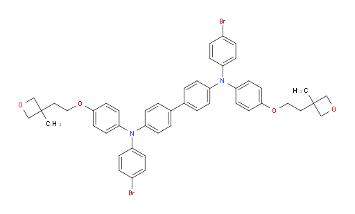 N4,N4'-bis(4-bromophenyl)-N4,N4'-bis(4-(2-(3-methyloxetan-3-yl)ethoxy)phenyl)-[1,1'-biphenyl]-4,4'-diamine